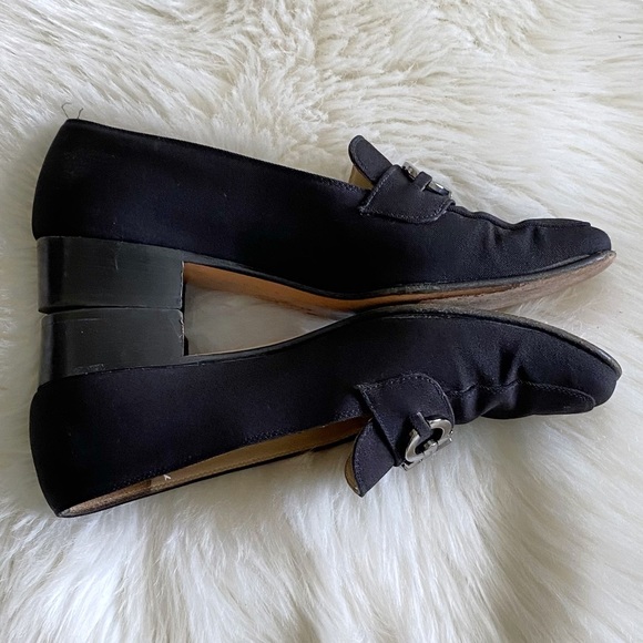Salvatore Ferragamo Vintage Loafers Black 5.5 - Picture 3 of 8